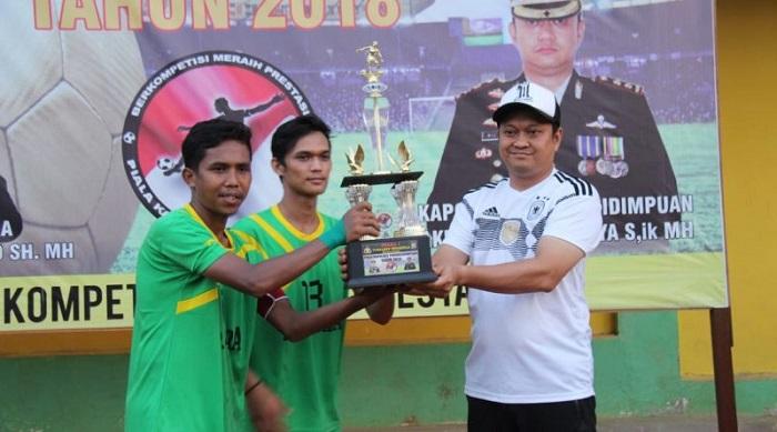 Tim Sepak Bola PSP Utara Jadi Pemenang Utama Piala Kapolres Padangsidimpuan Cup 2018