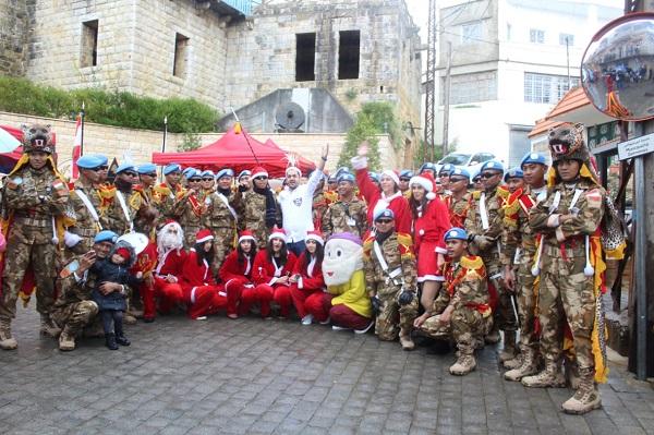 Drumband Satgas Yonmek XXIII-M/Unifil Meriahkan Natal di Lebanon Selatan