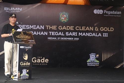 Walikota Medan Resmikan Bank Sampah dan Taman The Gade Clean & Gold di Medan Denai