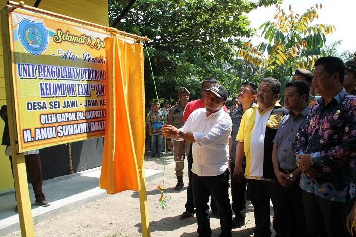 Plt Bupati Labuhanbatu Resmikan UPPO dan Bengkel Alat Mesin Pertanian