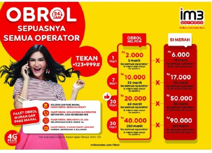 IM3 Ooredoo Hadirkan Paket Obrol Hemat Mulai Dua Ribu