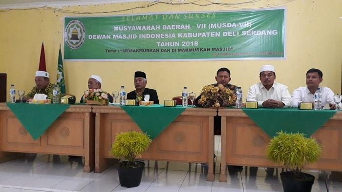 Danramil 06/LP Hadiri Musda VII Dewan Masjid di Lubuk Pakam
