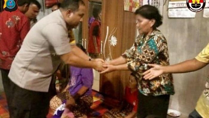 Kapolres Sergai Melayat ke rumah Warga Sergai Korban Penembakan OPM di Papua