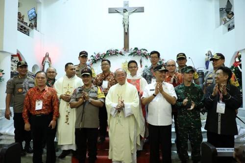 Kapolda dan Walikota Tinjau Sejumlah Gereja
