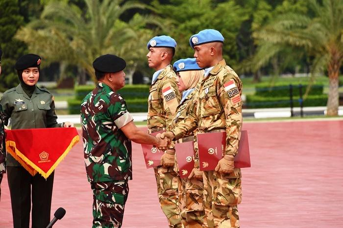 Panglima TNI Sambut Kepulangan Satgas RDB TNI Konga XXXIV-A MONUSCO