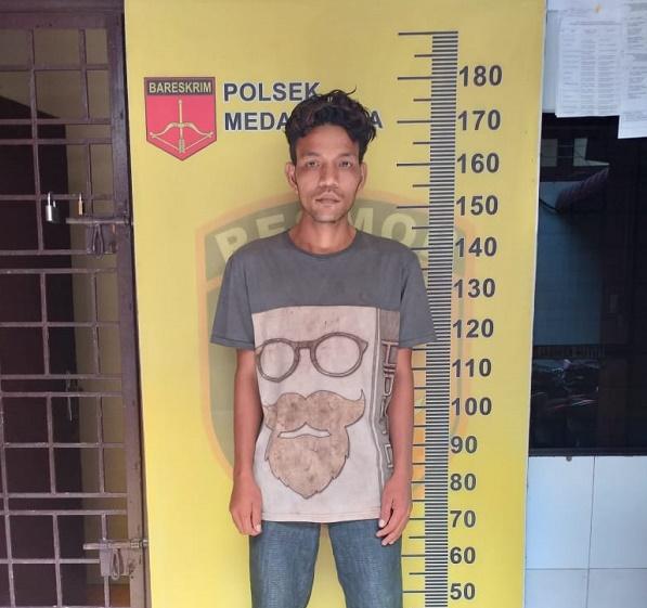 Maling Bobol Rumah di Jalan Bromo Dibekuk Polsek Medan Area