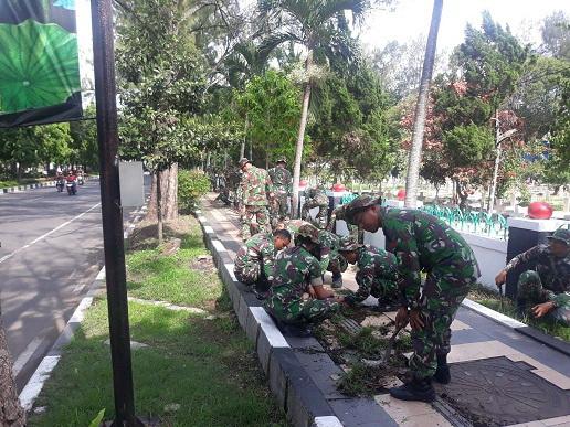 Peringati Hari Juang TNI AD,Yonarmed 1/Roket Gelar Karya Bakti