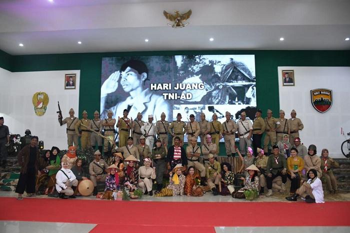Hari Juang TNI AD, Laskar Pejuang Sambangi Balai Prajurit Kodam I/BB di Gatsu Medan