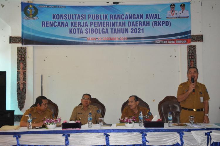 Pemko Sibolga Gelar Konsultasi Publik Rancangan Awal RKPD Tahun 2021