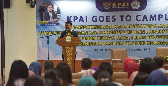 Goes to Campus di Unimed, KPAI Bahas Isu Perlindungan Anak 