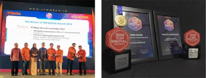 FiberStar Terima Penghargaan TOP Digital Awards 2019, Siap Hadapi Revolusi Industri 4.0