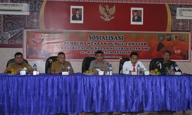 Bersihkan Praktek Pungli, Kepala Sekolah SD dan SMP Negeri se-Kabupaten Asahan Terima Pembekalan