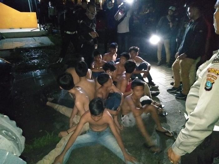 18 Remaja Anggota Geng Motor Esto dan PXD Ditangkap Polsek Sunggal