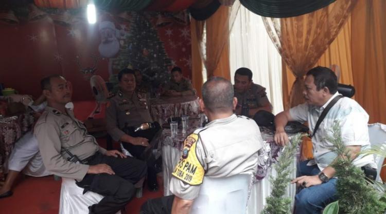 Amankan Malam Tahun Baru, Kapolsek Helvetia Rapat Anev di Pos Pam X Manhattan Gatsu