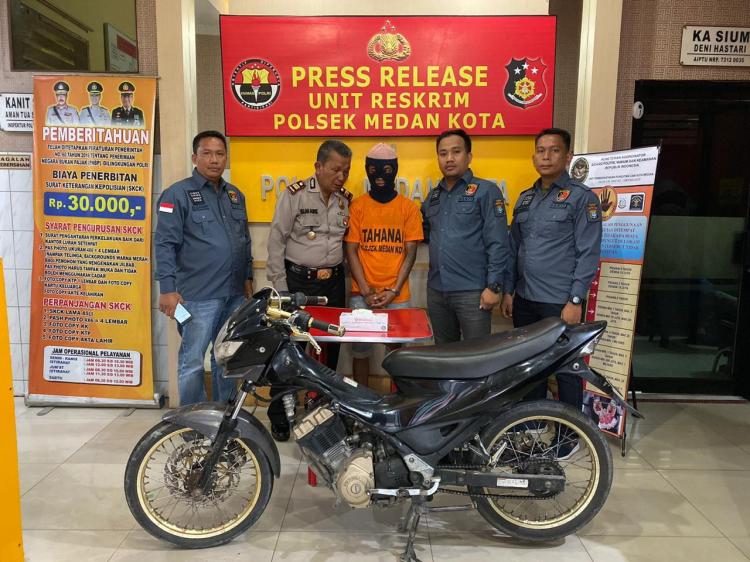 Dua Bulan Buron, Polsek Medan Kota Tangkap Pencuri Sepeda Motor di Katamso