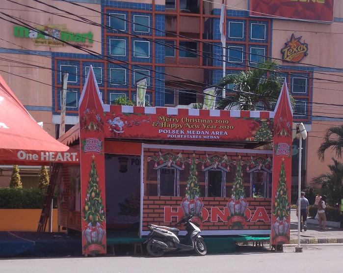 Jelang Natal dan Tahun Baru 2020, 13 Pos Pengamanan Didirikan di Medan