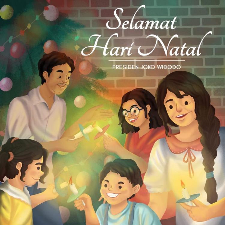 Ucapkan Selama Natal, Presiden Jokowi: Semoga Kedamaian, Kegembiraan Senantiasa Jadi Pengiring Kita
