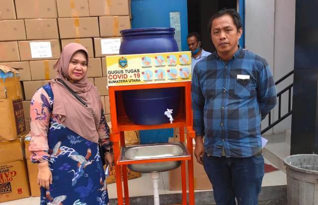MIN 6 Kota Medan Terima Bantuan Alat Prokes dari BNPB Sumut