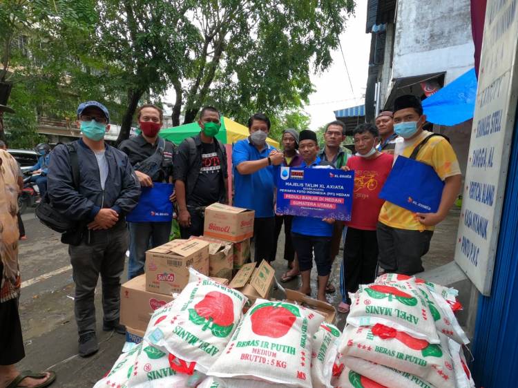 MTXL Axiata&ndash;PFI Medan Salurkan Bantuan untuk Korban Banjir