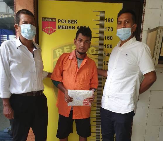 Polsek Medan Area Tangkap Pengedar Narkoba di Jalan Datuk Kabu, Ganja Disembunyikan dalam Mesin Cuci
