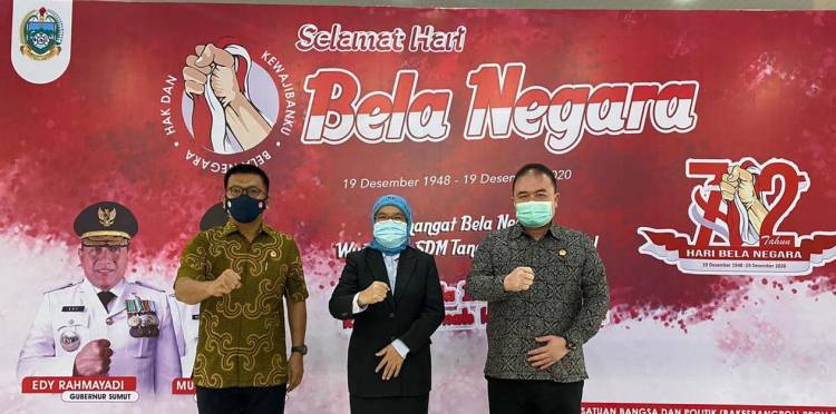 Upacara Bela Negara Dilaksanakan Secara Daring