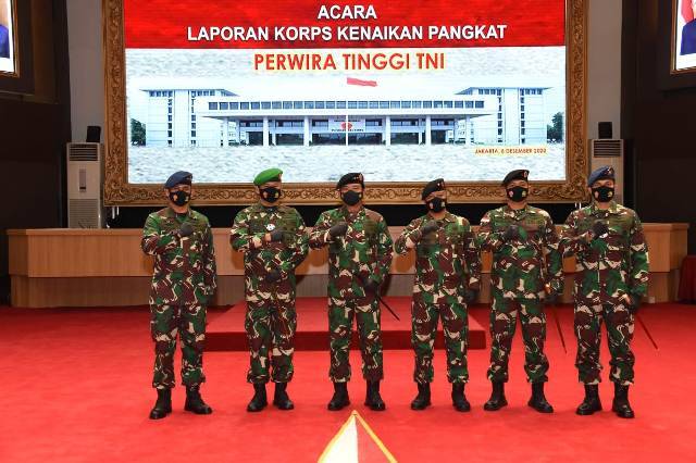 Panglima TNI Terima Laporan Kenaikan Pangkat 47 Pati TNI