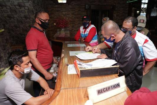Tegakkan Perwal AKB, Satgas Covid-19 Kota Medan Tegur Pengelola Yang Belum Terapkan Prokes