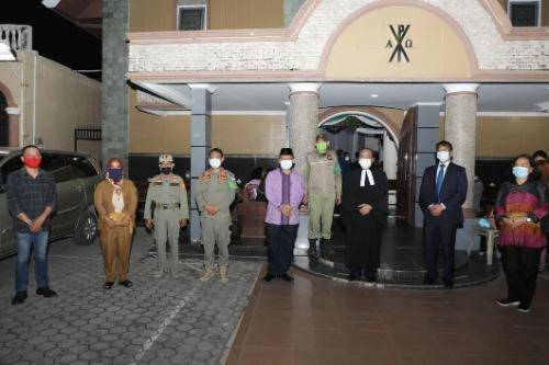 Pastikan Disiplin Protokol Kesehatan, Tim Satgas Covid-19 Kota Medan Kunjungi Sejumlah Gereja