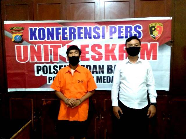 Tekab Polsek Medan Baru Tangkap Pria Pemakai Sabu di Jalan Jamin Ginting