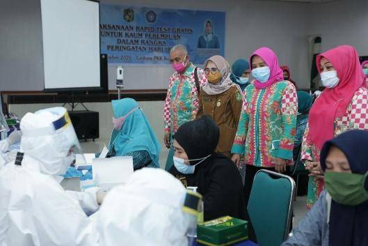 Hari Ibu, TP PKK Kota Medan Gelar Rapid Test Gratis untuk Kaum Perempuan