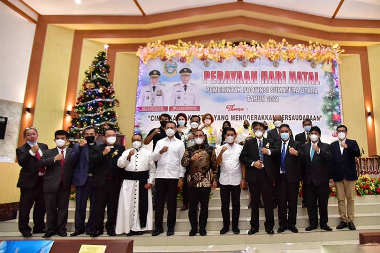 Perayaan Natal ASN Pemprov Sumut, Gubernur Edy Rahmayadi Harapkan Perubahan Positif