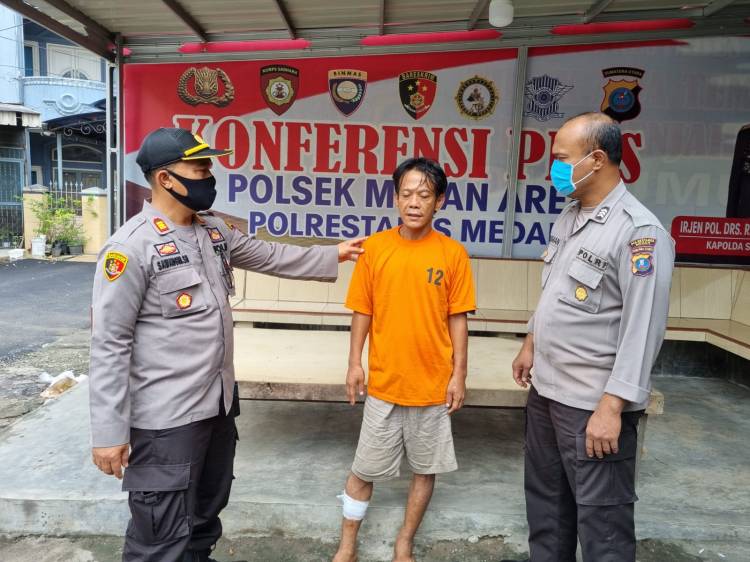 Polisi Tembak Pelaku Curanmor di Patumbak 