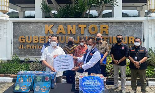 Pemprov Sumut Antarkan Bantuan untuk Korban Erupsi Gunung Semeru di Jawa Timur