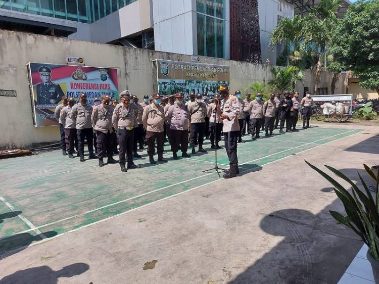 123 Personel Polsek Medan Timur Amankan Nataru