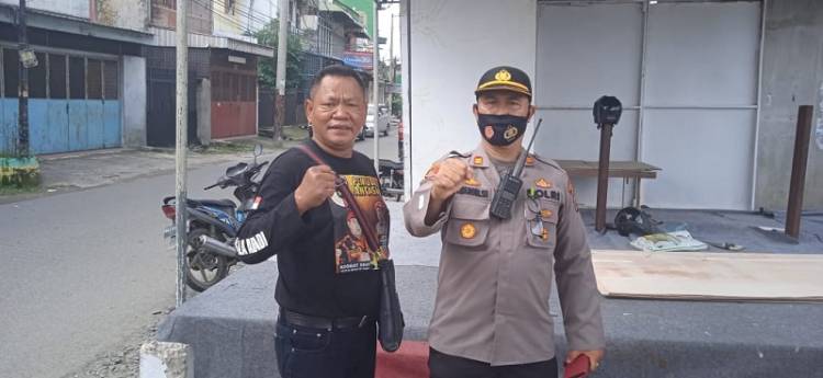PAC PP Medan Area Jalin Kolaborasi dengan Polsek Medan Area Dirikan Pos PAM Nataru 2022