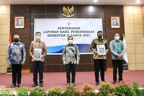 Pemko Medan Terima Laporan Hasil Pemeriksaan Semester II Tahun 2021 BPK Sumut