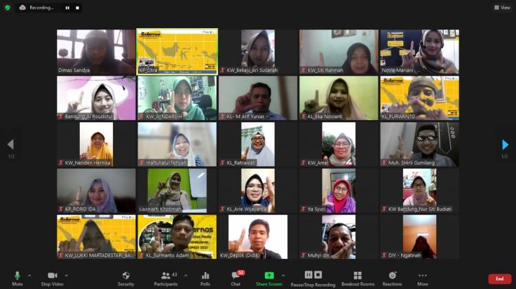  Pengurus KOMED Dilatih Design Thinking dalam Rapat Kerja Nasional 2021