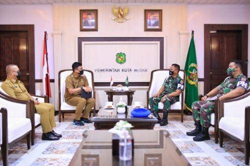 Walikota Medan Terima Kunjungan Danpomdam I/BB