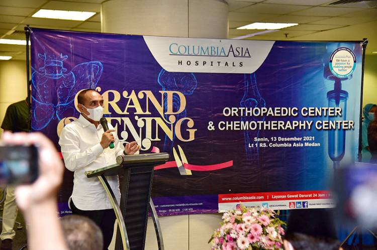 Edy Rahmayadi Resmikan Orthopedic dan Kemo Centre di RS Columbia Asia, Harap Wisata Kesehatan Sumut Meningkat