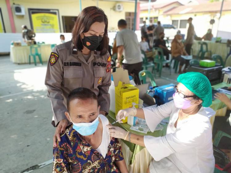  Polsek Helvetia Kejar Target Kebut Vaksinasi