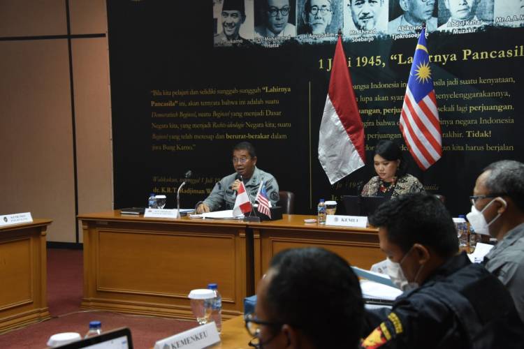  Bakamla RI Bersama MKN Malaysia Bahas Implementasi MoU Common Guidelines