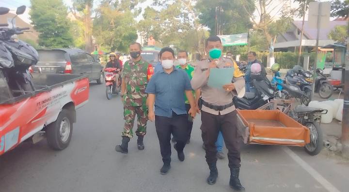 Polsek Medan Baru Bersama 3 Pilar Ajak Warga Tetap di Rumah Pada Malam Pergantian Tahun Baru