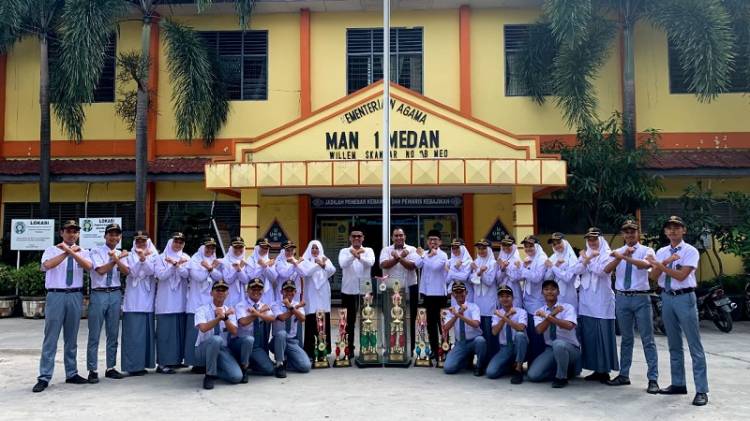 Paskibra MAN 1 Medan Raih Juara Umum 1 Perwira Series 1 Jasdam I/BB
