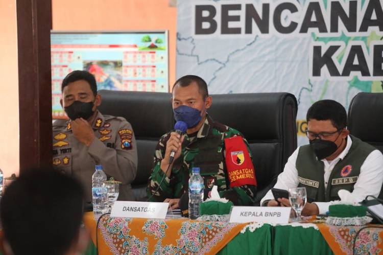 Penanggulangan Erupsi Semeru, Dansatgas Fokus Pembangunan Insfrastruktur dan Pemukiman