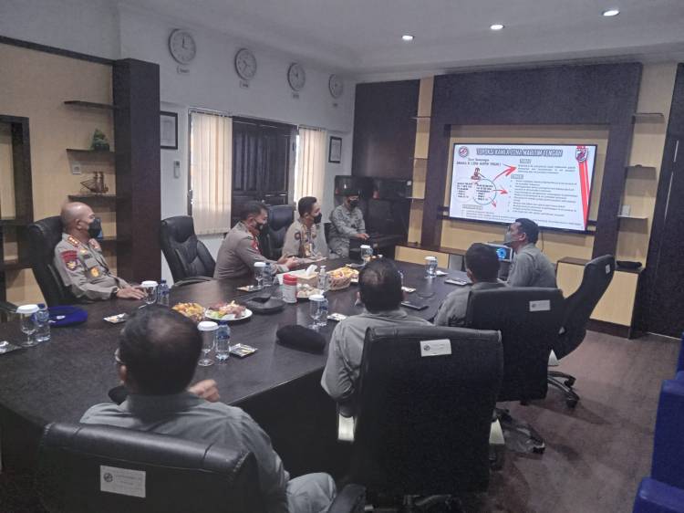 Bakamla RI Zona Tengah Terima Kunjungan Polda Sulut