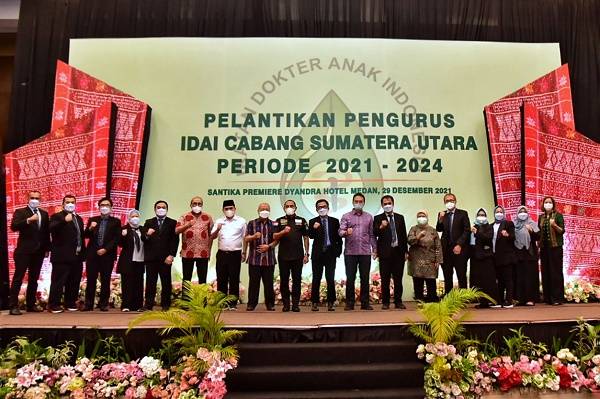 Lantik Pengurus IDAI Sumut, Gubernur Edy Rahmayadi Inginkan Kalobarasi Atasi Stunting di Sumut