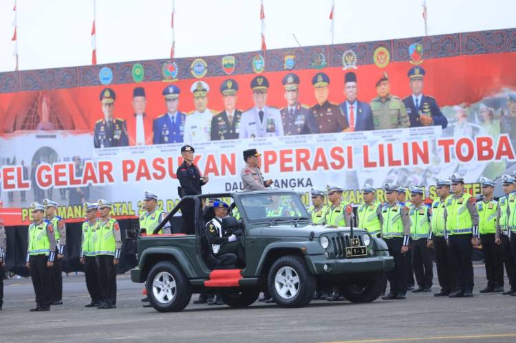 Kapolda Sumut Pimpin Gelar Pasukan Ops Lilin Toba 2022