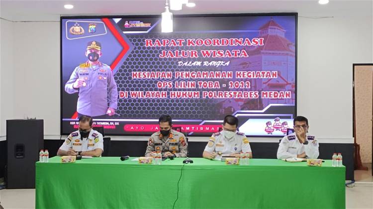  Polrestabes Medan Gerak Cepat Perkuat Kordinasi  Pengamanan Jalur Wisata dan Nataru 