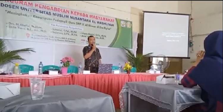 Dosen UMN Al Washliyah Gelar Pelatihan Teknik Penyusunan Perangkat Penilaian untuk Guru SMP IT Al Ikhwan