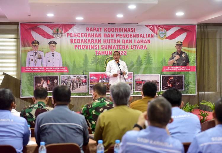 Tak Ingin Ada Kebakaran Hutan Lagi, Edy Rahmayadi Ultimatum Dinas Kehutanan